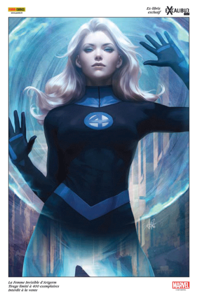Ex-Libris La Femme Invisible par Artgerm