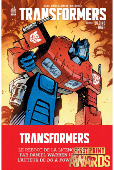 Transformers Tome 1 First Print Award Transformers Tome 1 First Print Award