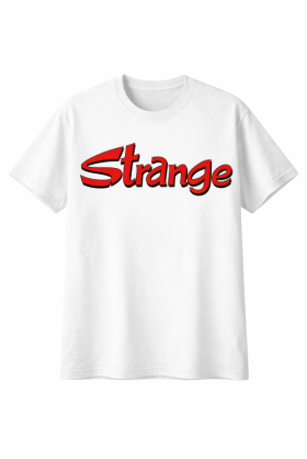 T-Shirt Strange Blanc -...