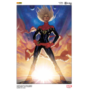 Lithographie Captain Marvel par Adam Hugues
